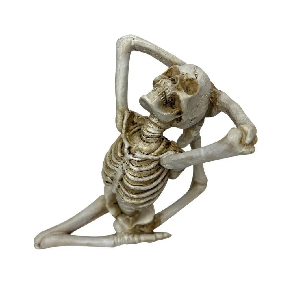 Yoga Skeletons Statue Halloween Yoga Bone Figurine